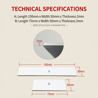 ASTM D3330 Compliant Steel Plate for Peel Force Test | Mirror Surface Stainless Steel Consumable for Lab Adhesion