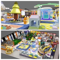 Aire de jeux intérieure commerciale personnalisée, thème coloré, jeux souples avec piscine à balles et mur d'escalade pour parc d'attractions