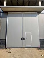 Porte coulissante industrielle électrique sur mesure, portail coulissant automatique en acier pour atelier, entrepôt, usine, bâtiment