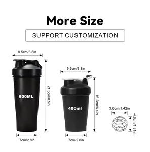 Bouteille d'eau en plastique personnalisée avec logo pour protéines, shaker de sport, idéale pour la gym et le fitness (vente en gros) - Product Image 2