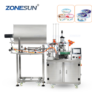 ZONESUN ZS-FS600 Hoàn Toàn Tự Động Bơ Đậu Phộng Nhúng Nước Sốt Kem Nhựa Cup Rotary Điền Và Niêm Phong Máy - Product Image 1