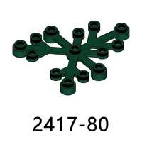 2417 Piezas Pequeñas de Ladrillos, Hojas de Plantas 6*5, Accesorios de Color, Sets de Bloques de Construcción, Juguetes de Partículas para Niños, 100g/bolsa