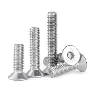 316 paslanmaz çelik Din7991 havşa altıgen altıgen soket düz kafa altıgen makine vidaları M2 M3 M4 <span class=keywords><strong>8mm</strong></span> küçük vida - Product Image 3