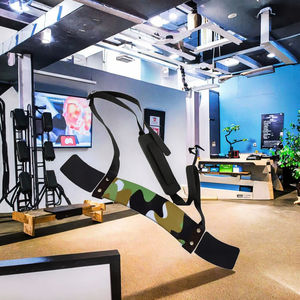 Sangle de fitness réglable en néoprène rose pour entraînement de la force des jambes, support de cheville pour machines à câbles, modèle 44*8.5cm - Product Image 3