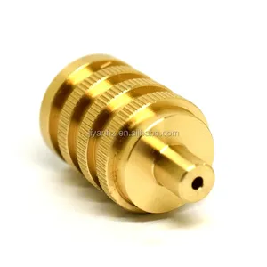 Buje moleteador de hilo interno, piezas de torneado cnc, personalizado, chapado en oro, latón, c3604 H58