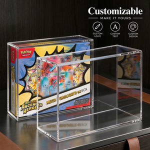 Estuche de exhibición magnético de acrílico personalizable para Mega Evolution Ascended Heroes Mega Feraligatr Ex Box, soporte impermeable y a prueba de polvo - Product Image 1