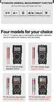 MAYILON HT113 Digital Multimeter 600V Voltmeter 10A DC Ammeter Manual Rentang Kontinuitas Periksa Konstruksi Kuat Kualitas Tinggi Dig