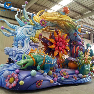 Ccfl65 ngoài trời lễ hội lễ kỷ niệm trang trí Float sợi thủy tinh voi diễu hành nổi - Product Image 3