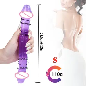 23.5CM 2.5CM दोहरी सिर TPE यथार्थवादी नरम Dildo के लिए सेक्स खिलौने महिला समलैंगिक युगल Masturbators वयस्क खिलौने juguetes sexuales %