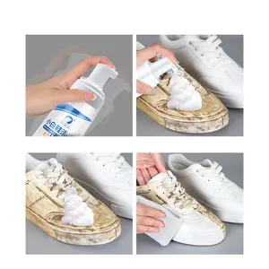 Limpiador de zapatos portátil OEM de espuma limpia para viaje, Etiqueta Privada para zapatillas, limpiador de espuma para zapatos, 200ml, venta al por mayor