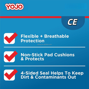 YOJO Vendaje Adhesivo Flexible de Tela XL (2 x 4 pulgadas) Resistente al Agua, Certificado CE, Protección para Todo Tipo de Piel, Seguridad Flexible - Product Image 3