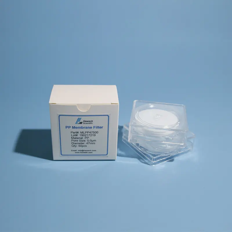 Filtre à membrane de disque stérile micropore PP polyéthylène polypropylène 13mm