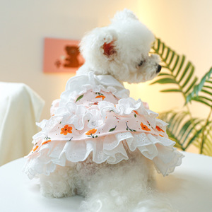 Pet <b>clothes</b>, dog and <b>cat</b> outfits, tulle skirt, spring tea party dress, casual and fashionable dog <b>clothes</b>, spring and autumn - Product Image 3