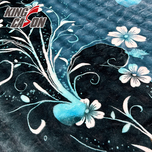 Tissu en flanelle bulle colorée Kingcason, 100 % polyester, doux pour la peau, chaud et confortable, personnalisable en usine pour vêtements - Product Image 2