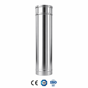 Kit de tuyau de <span class=keywords><strong>cheminée</strong></span> isolé à paroi simple en acier inoxydable sur mesure <span class=keywords><strong>150</strong></span> mm (6 po) 200 mm (8 po) pour poêle à granulés de bois - Product Image 4