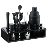 Ensemble de shaker à cocktails de luxe en acier inoxydable 304 de qualité alimentaire, réutilisable, 16 pièces, 750 ml, avec doseur 15/30 ml et cuillère de mélange, pour usage en bar
