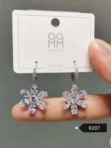 Xuping-pendientes largos de borla con temperamento de diamante, joyería exquisita y popular, 07