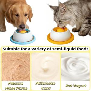 Plato Redondo Antideslizante para Mascotas, Plato de Alimentación Lenta para Gatos, Plato Antideslizante para Perros, Juguete Portátil para Perros, Dispositivo para Buscar Golosinas - Product Image 4