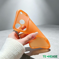 Coque transparente mate en TPU souple, couleur unie, étanche et antichoc
