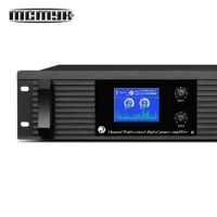 Amplifier Digital Metal Profesional 650W Berkinerja Tinggi, Respon Frekuensi 20Hz-20KHz, Faktor Damping >300 untuk Penerima Audio