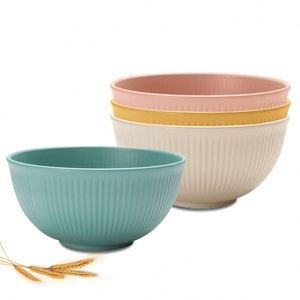 Wheat Straw Sets,Unbreakable Cereal 60 Oz,<b>Microwave</b> and Dishwasher Safe Bowls,Super Big Bowl Sets Bpa Free Eco - Product Image 1