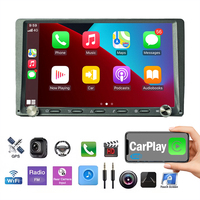 Stereo Mobil Universal 9 Inch, Pemutar DVD Mobil, Radio Mobil, Navigasi Layar IPS, Head Unit 4 Core, GPS, Amplifier, Carplay, Android Auto
