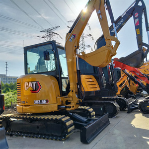 <span class=keywords><strong>Mini</strong></span>-excavatrice <span class=keywords><strong>sur</strong></span> chenilles hydraulique d'occasion Caterpillar Cat303.5E de 3,5 tonnes, modèle CAT303.5, avec chenilles en caoutchouc, lame de bulldozer et cabine fermée - Product Image 2