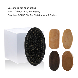 Cepillo para <span class=keywords><strong>Barba</strong></span> de Cerdas de Jabalí de Color Negro con Logotipo Personalizado al por Mayor, Cepillo para Alisar la <span class=keywords><strong>Barba</strong></span> de Madera para Hombre, de Alta Calidad, con Ondas 360 - Product Image 6