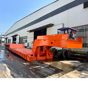 Grande charge 100 tonnes col de cygne détachable 5 essieux bas lit remorque Cargo Lowboy bas camion remorque <span class=keywords><strong>à</strong></span> plat <span class=keywords><strong>à</strong></span> <span class=keywords><strong>vendre</strong></span> - Product Image 1