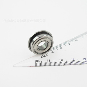 ตลับลูกปืนหน้าแปลนยู-ไมโคร พรีซิชั่น F698-2Z เส้นผ่านศูนย์กลางภายใน 8 มม. เส้นผ่านศูนย์กลางภายนอก 19 มม. ความหนา 6 มม. สแตนเลสขัดเงา - Product Image 1