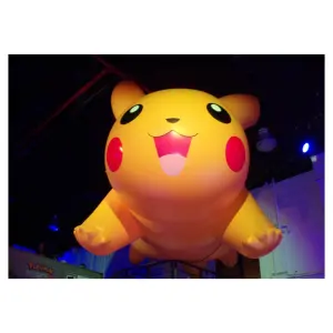 Giant inflatable quảng cáo helium pikachu phim hoạt hình bóng cho bán