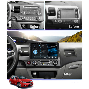 Autoradio Android con Schermo IPS da 10 Pollici per Civic 2006-2011, Lettore Multimediale per Cruscotto con Navigazione GPS, Carplay, Stereo e <span class=keywords><strong>TV</strong></span> - Product Image 2