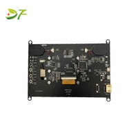 Monitor Táctil IPS DF de 7 Pulgadas con Altavoz, Resolución 1024x600, Pantalla Táctil Capacitiva de 10 Puntos, Interfaz USB, Negro, Raspberry Pi 4 Usado