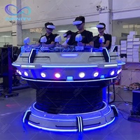 VR UFO 9D cinéma système de prise de vue en réalité virtuelle VR cinéma 4 sièges 9D VR simulateur chaise Machine
