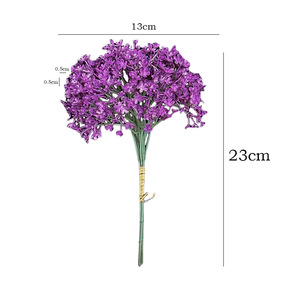 Bouquet de fleurs artificielles « Starry Sky » en silicone rose, caoutchouc souple, haute simulation, pour la décoration de la maison et les mariages - Product Image 5