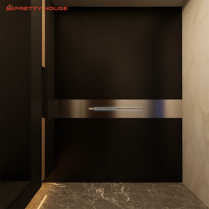 Khu dân cư bền sinh thái thân thiện không thấm nước rắn gỗ tếch tùy chỉnh lối vào Chống kẻ trộm bên ngoài chính nhập trước pivot cửa - Product Image 5