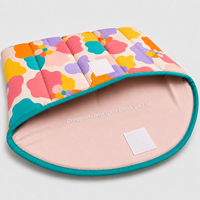 Housse d'ordinateur portable matelassée en polyester avec logo personnalisé, pochette souple rembourrée pour ordinateur portable, sacoche pour le travail, l'école, fournisseur, usine