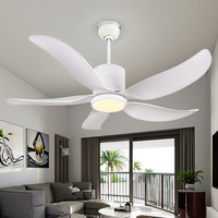 Ventilateur de plafond moderne à LED avec télécommande Lame ABS Lumières lumineuses à LED Lumière de ventilateur de plafond au design contemporain