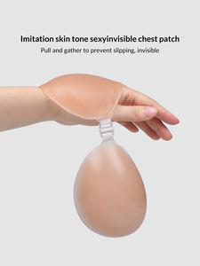 Reggiseno Adesivo Invisibile Senza Spalline e Senza Schienale in Silicone per Abiti da Sposa, Forte Adesione, Impermeabile, Copricapezzoli per Donna - Product Image 4