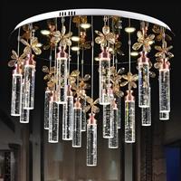 Villa Salon Lustre Personnalisé Lumière Duplex Rotatif Acrylique Led Or Dimmable Intérieur Lumière Maison Escaliers Chambre Hôtel