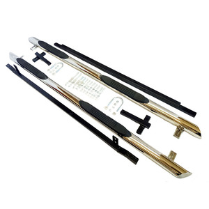 Barre de marchepied latérale avec manchon en caoutchouc pour <span class=keywords><strong>4x4</strong></span>, accessoires automobiles, en acier inoxydable 201 304, barre de marche latérale pour T5 CADDY VITO <span class=keywords><strong>JUKE</strong></span> - Product Image 1