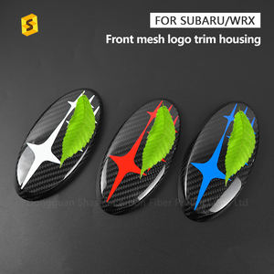 ES Black Dry Carbon accessori per auto adesivo con Logo anteriore per auto per <span class=keywords><strong>Subaru</strong></span> BRZ WRX copertura dell'emblema anteriore dell'auto in fibra di carbonio - Product Image 2