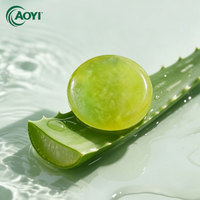 Savon artisanal à l'aloe vera naturel en gros, étiquette privée OEM, savon hydratant en barre pour le soin du corps, approvisionnement en vrac