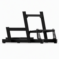 Cockpit de simulation de course complet en profilé aluminium 4080 avec siège, support d'écran et support de volant pour simulateur de course à conduite directe