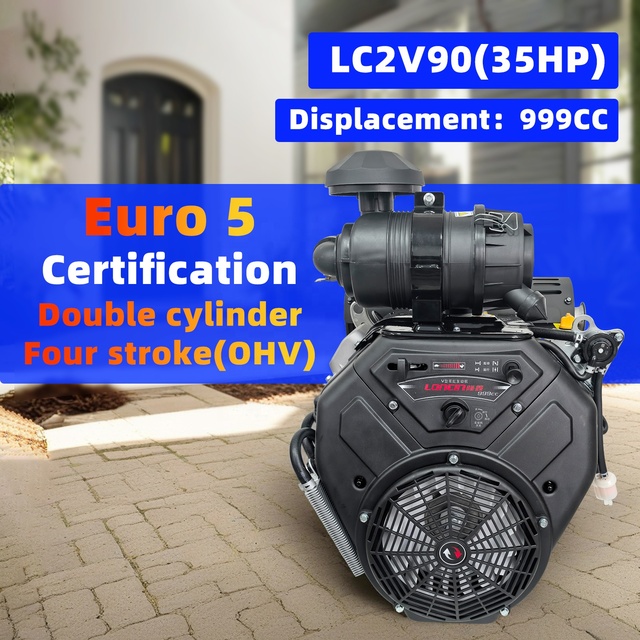 Low Fuel Consumption 2 Cylinder Electric Start 35HP 999cc Euro 2/Euro 5 Emission 4 Stroke Engine & Pump System Motor Bearing