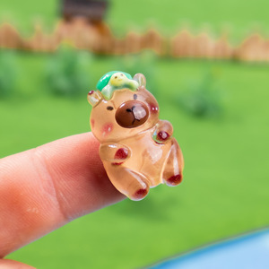 Nouveaux accessoires de mode faits à la main en résine DIY, mignons clips à cheveux en forme de capybara, bandeaux, colle crème, étuis de téléphone, composants - Product Image 3