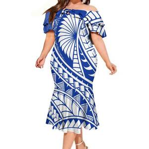 Vestidos de noche con estampado de logotipo personalizado para mujer, vestidos elegantes de medio hombro con chal - Product Image 1