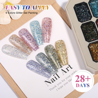 HONEY GIRL Salon Professionnel DIY Vernis à Ongles UV Ensemble Palette Neuf-Grille Palette Soak-Off Designer Français LED Platine Peinture Gel