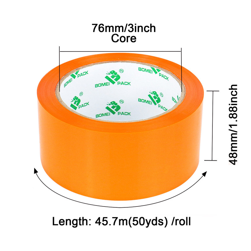 BOMEI PACK Orange Packing Tape with