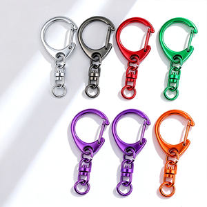 Groothandel Zink Legering Kreeft Gesp Sleutelhanger <span class=keywords><strong>C</strong></span> Vorm Ketting Connector Haak Voor Diy Sieraden Maken Bevindingen Sleutelhanger - Product Image 6